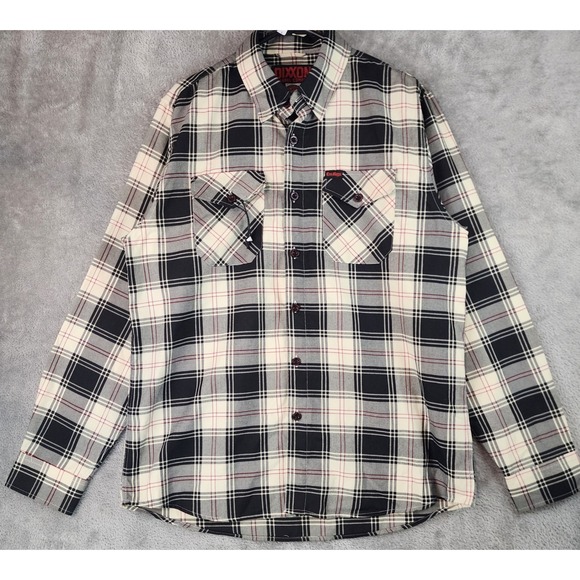 Dixxon Flannel Company Other - Dixxon Flannel Co Cro-Mags Alpha Omega Shirt Mens Large Black White Red Plaid